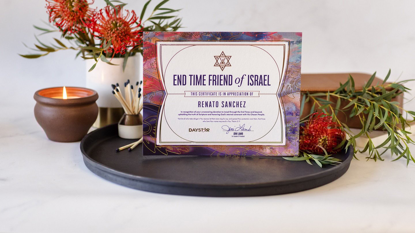 daystar-television-network-hftw-end-time-friend-of-israel-certificate